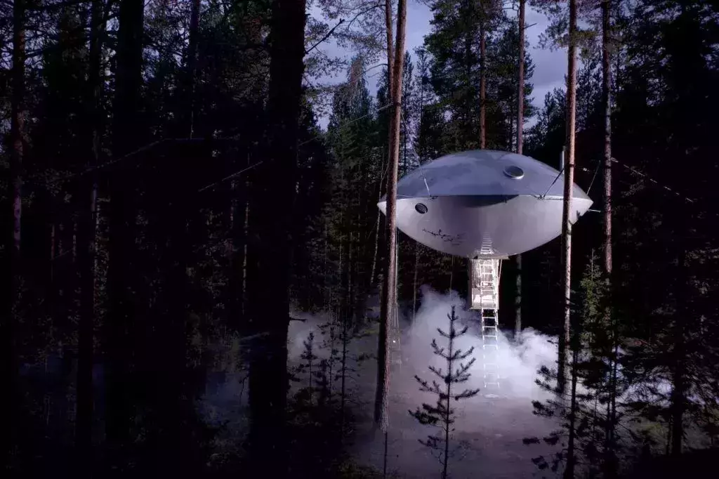 Blue Cone room in Treehotel sweden