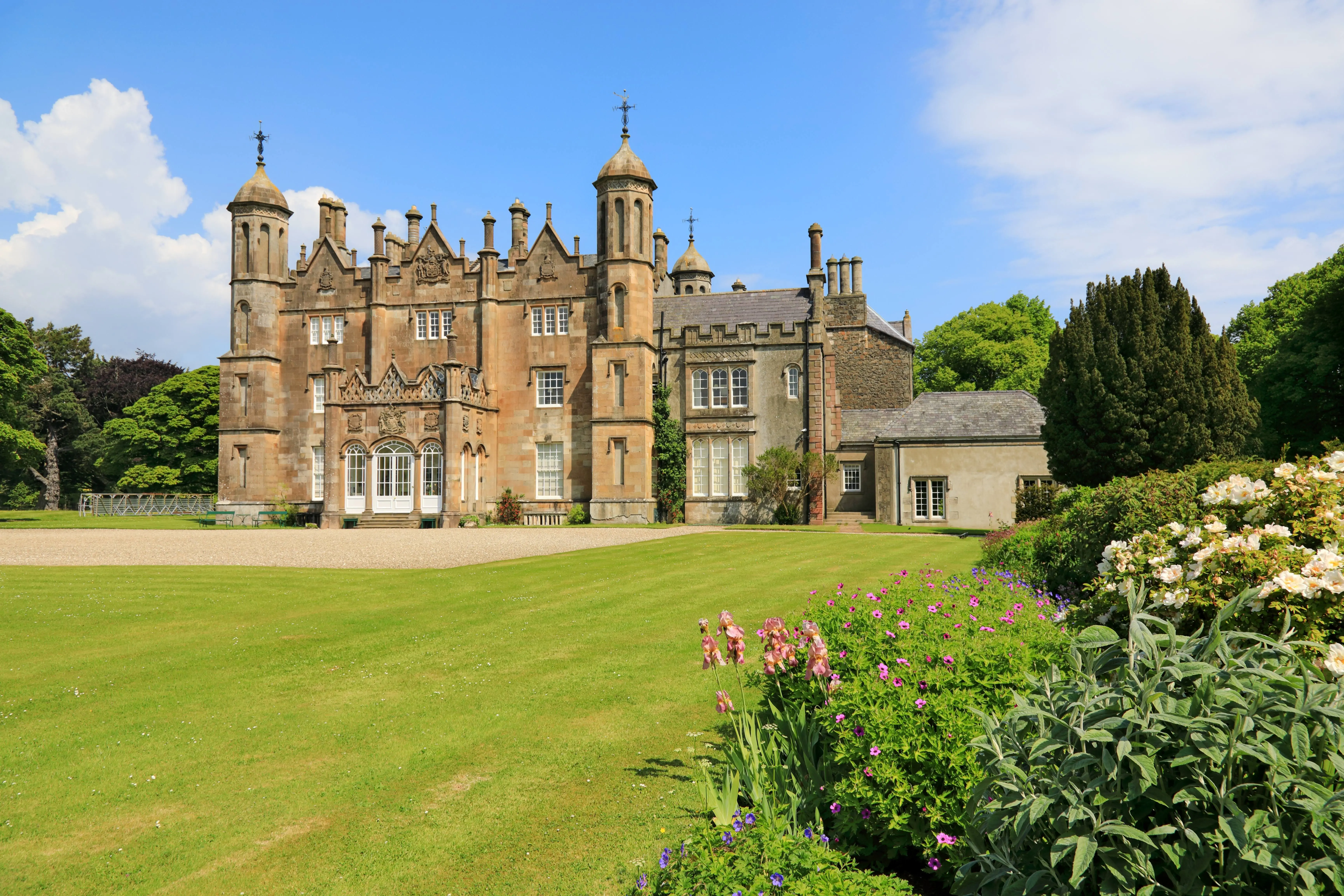Glenarm village and historic castle in County Antrim.