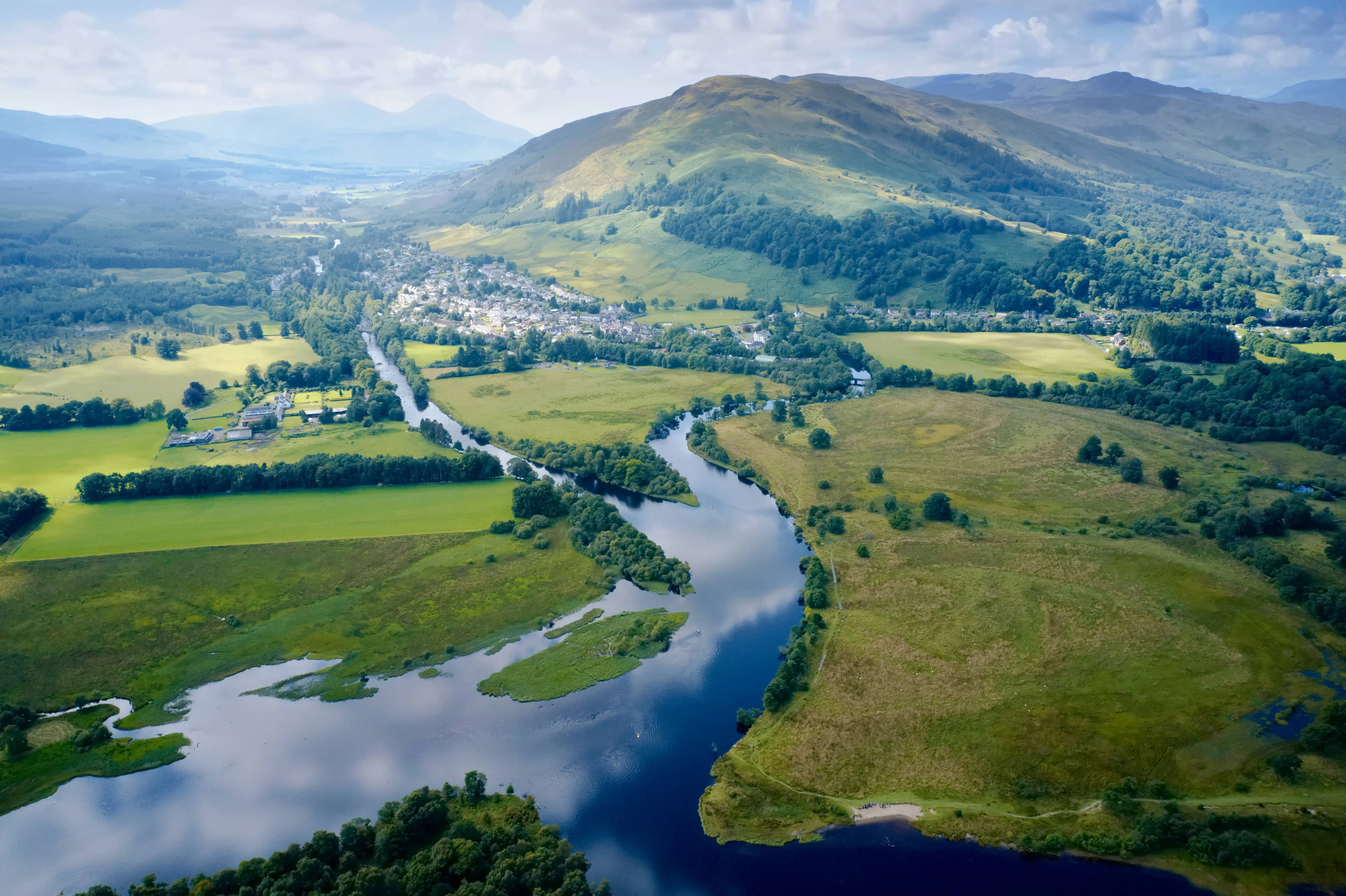The beautiful village of Killin, Perthshire, Scotland
