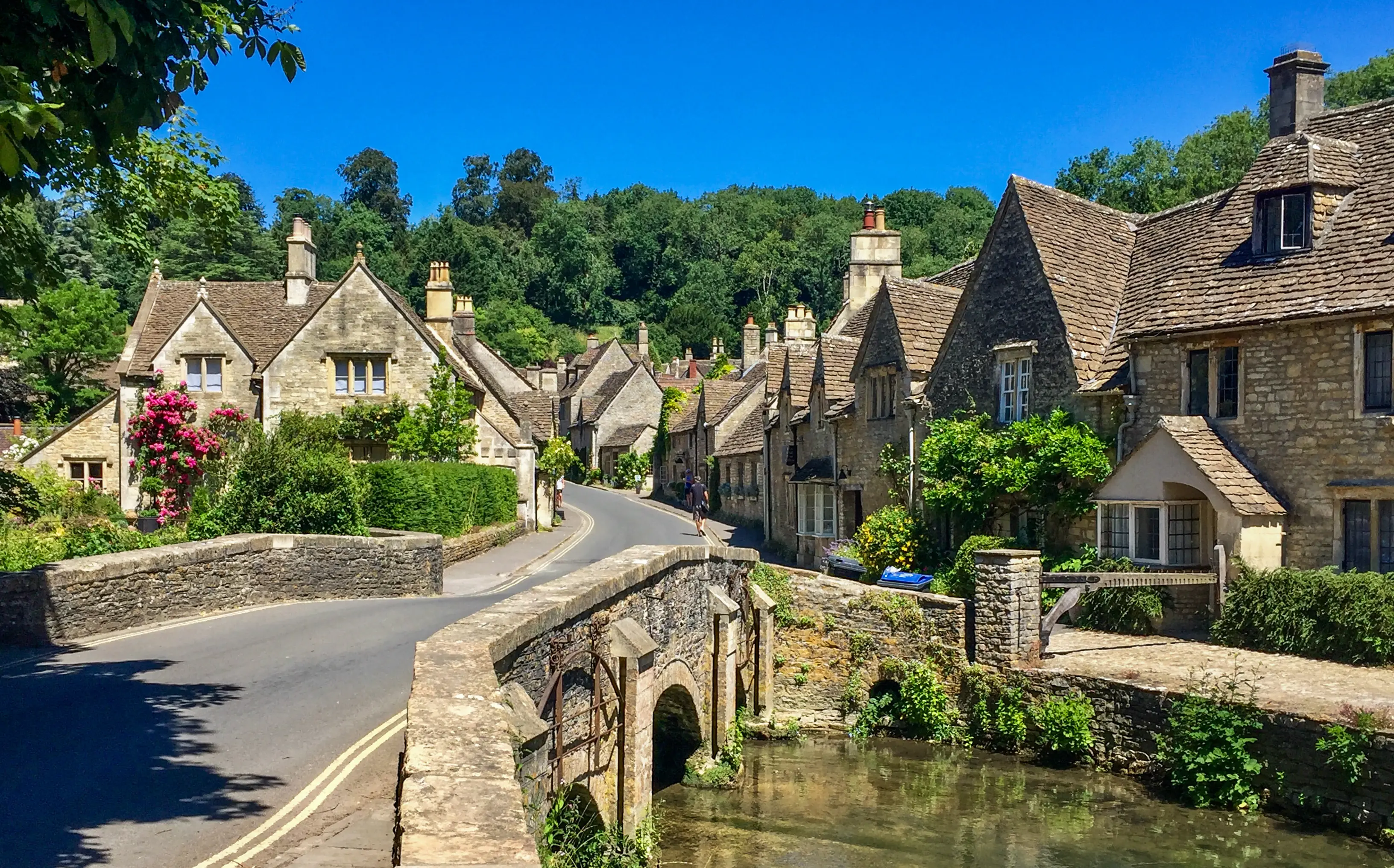 Historic and beautiful Castle Combe in the Cotswolds, Wiltshire