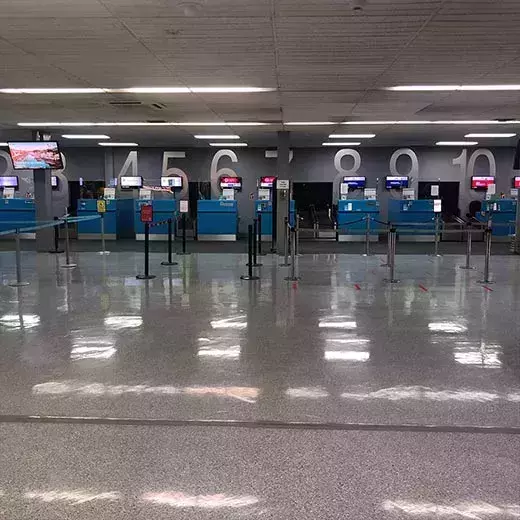 Norwich Airport check in desks