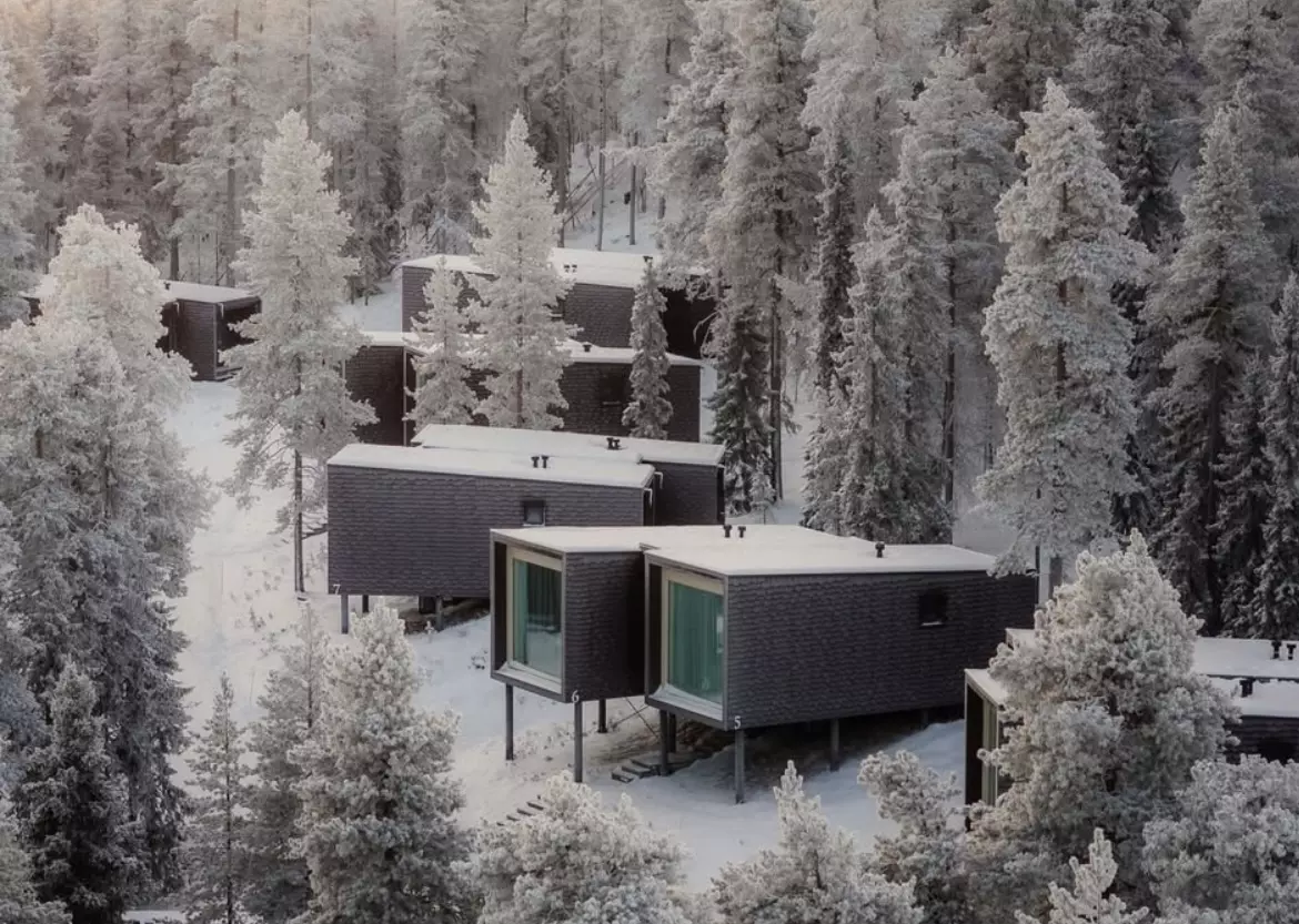 This Lapland escape is perfect for a romantic winter holiday together.