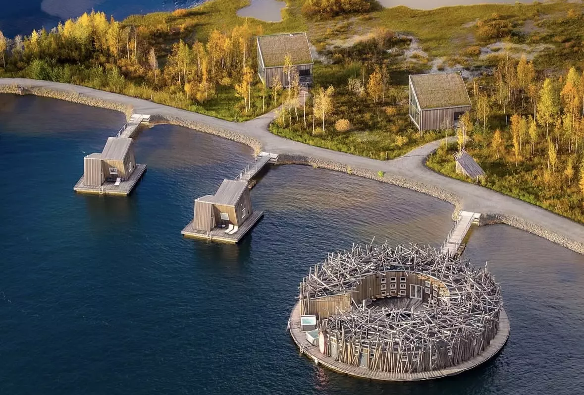 Arctic Bath in Harads, Sweden is the perfect getaway for a romantic escape in Scandinavia.