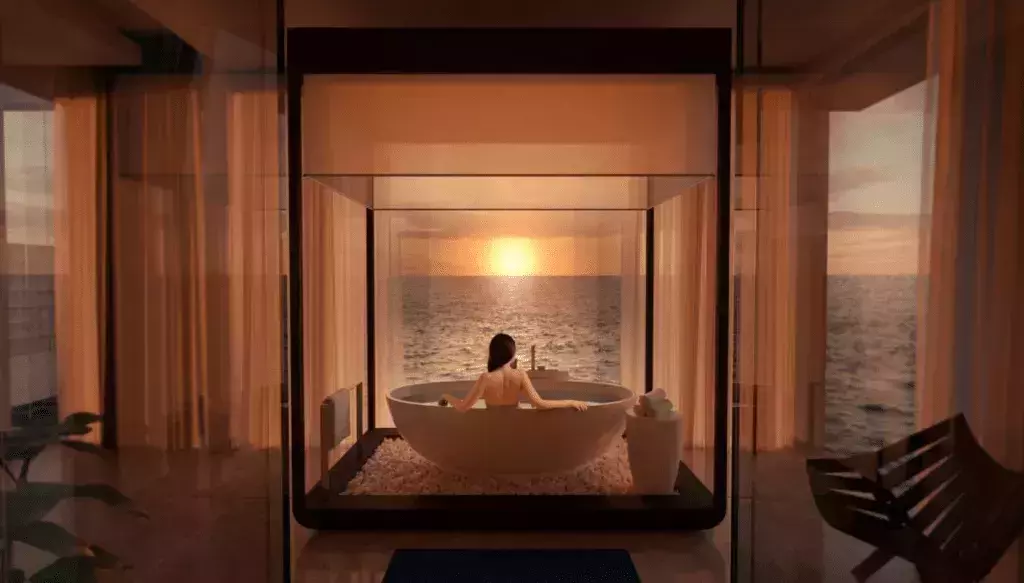 Bathtub in Rangali Island 