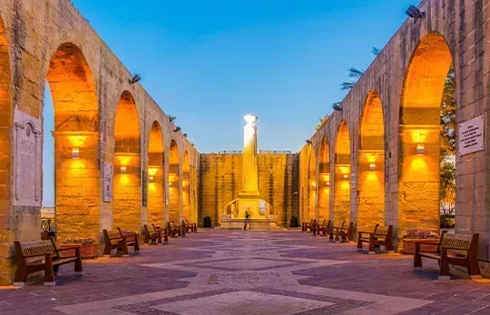 Los Jardines superiores de Barrakka