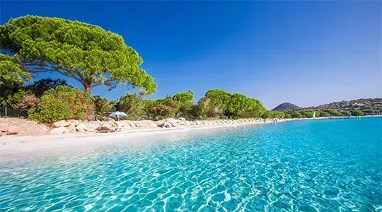 La plage de Santa-Giulia