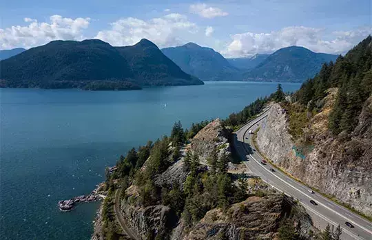 L’autoroute Sea to Sky en Colombie-Britannique