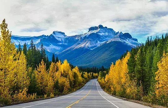 La promenade des glaciers dans l’Alberta