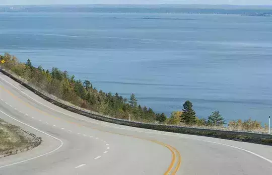 La route du fleuve au Québec