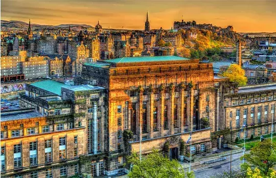 La route entre Edinbourg et St Andrews