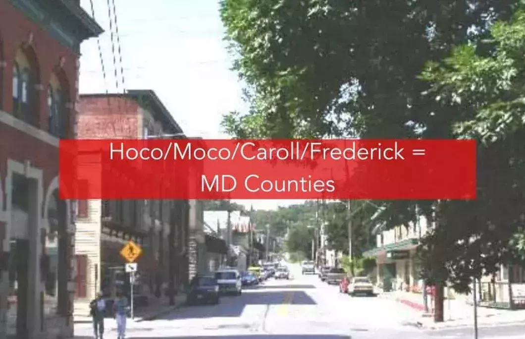 Hoco/Moco/Carroll/Frederick = MD Counties