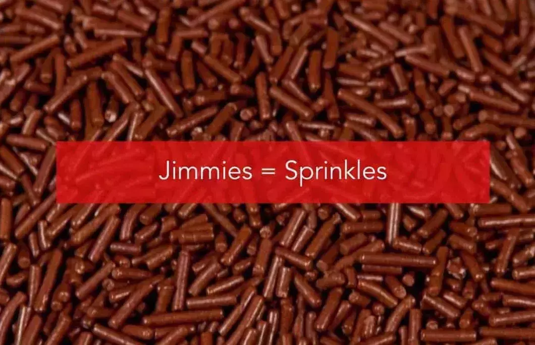 Jimmies = Sprinkles
