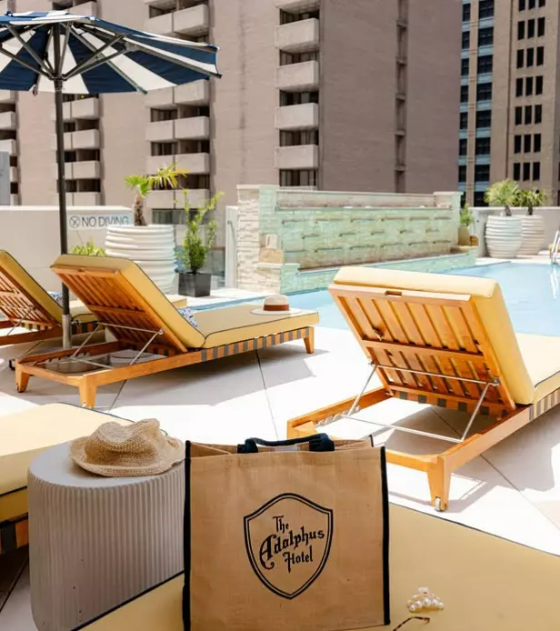 Poolside at the Adolphus, Dallas