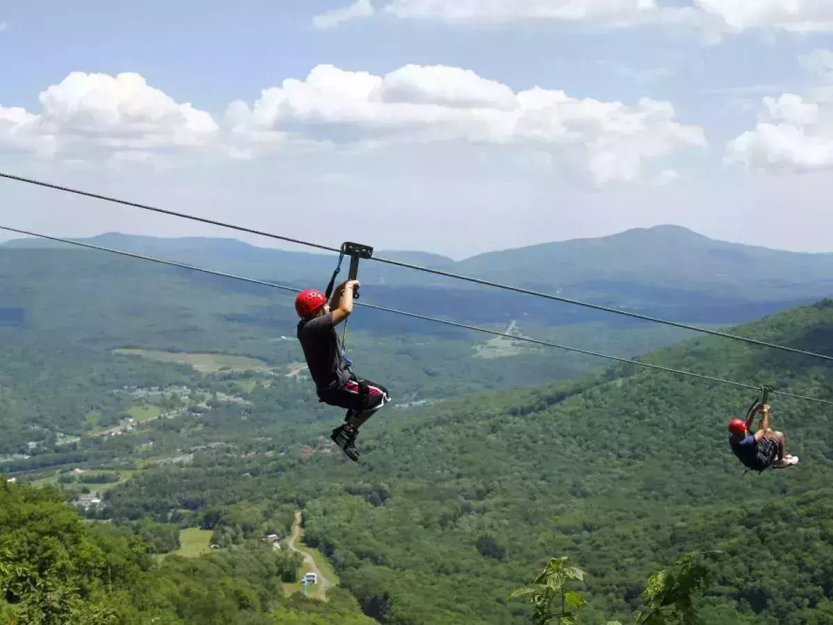 Image result for new york zipline hunter mountain