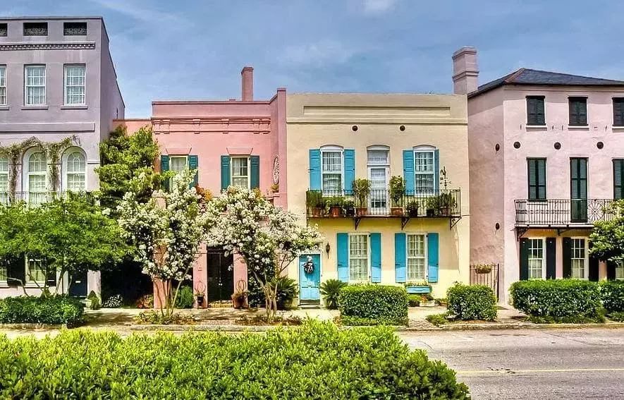 Rainbow Row Charleston