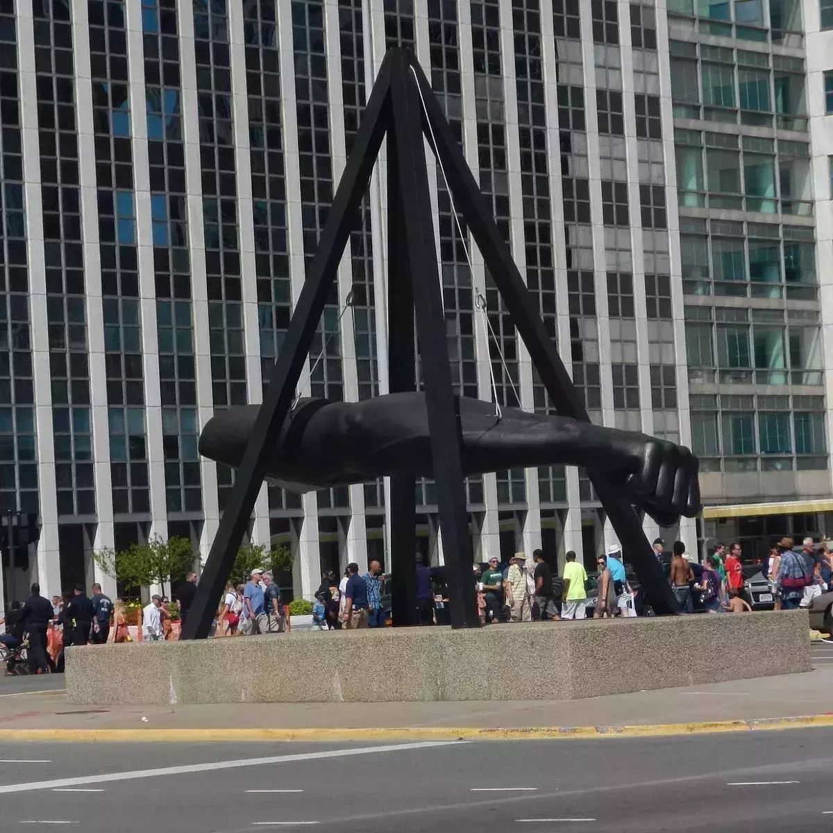 Joe Louis Fist in Detroit