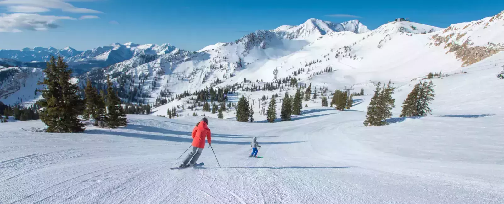 ski slope in alta ski area utah