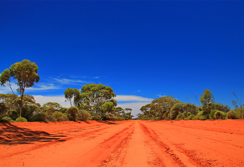 Scenic view of the Australian outback