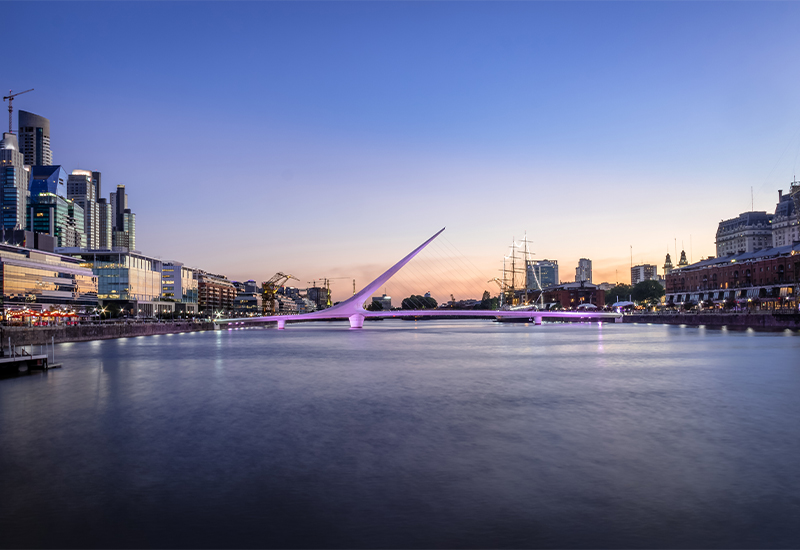 Scenic view of Puerto Madero