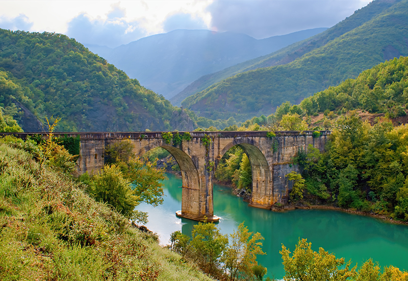 Scenic view of Ulez Bridge