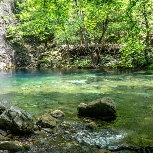 A scenic view of the Vikos Gorge