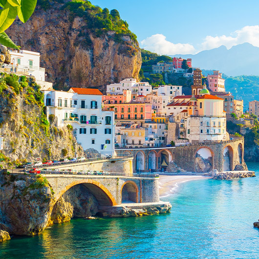 Scenic view of Amalfi