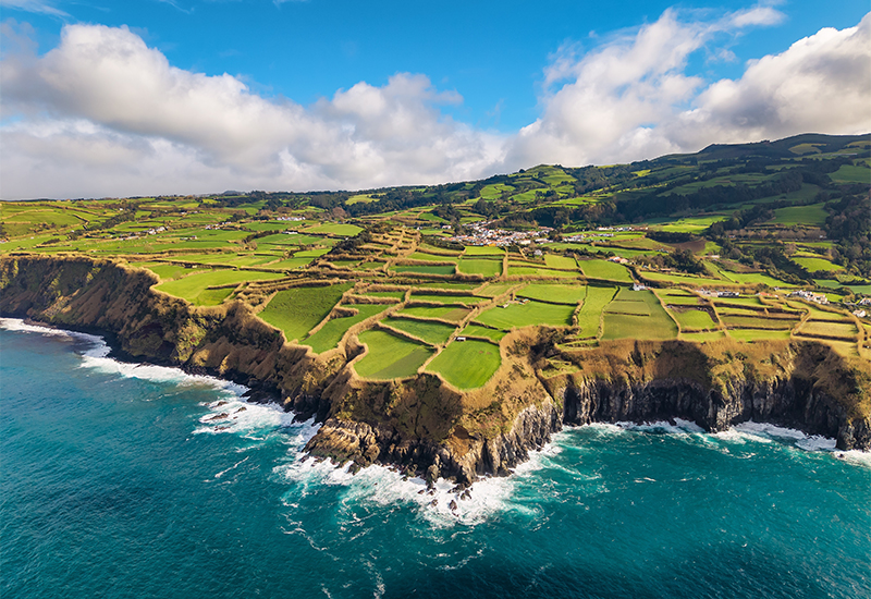 Scenic view of the Azores