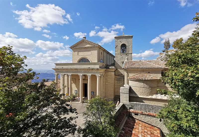 Scenic view of Basilica di San Marino