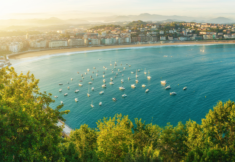 Scenic view of the Basque Country coastline Scenic view of the Basque Country coastline