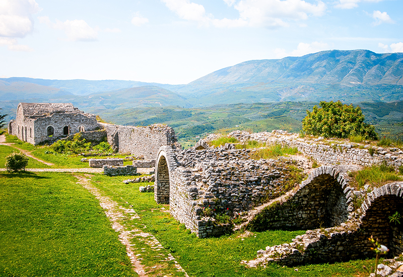 Scenic view of Berat Castle