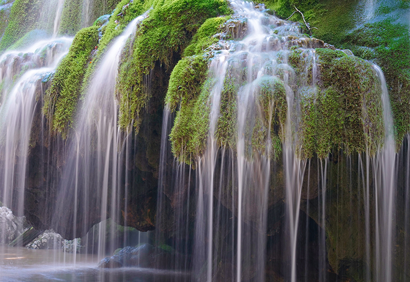 Scenic view of Bigar Waterfall