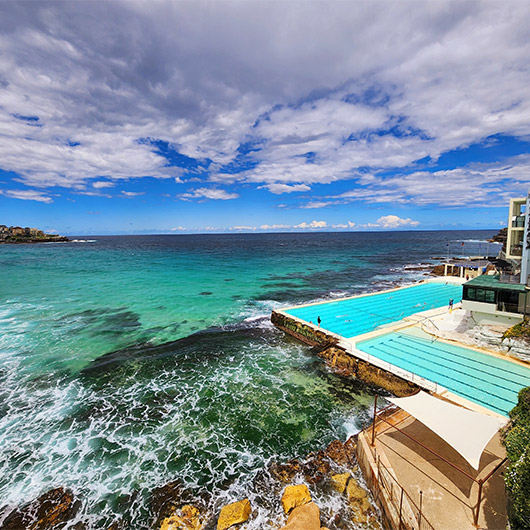 Scenic view of Bondi Beach