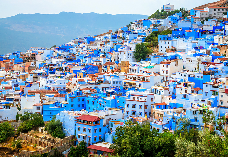 Scenic view of Chefchaouen