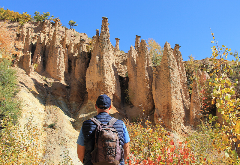 Scenic view of Devil's Town (Djavolja Varoš)