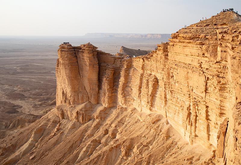 Scenic view of the Edge of the World cliffs Scenic view of the Edge of the World cliffs
