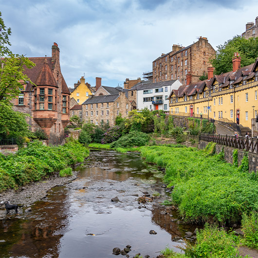 Scenic view of Edinburgh City