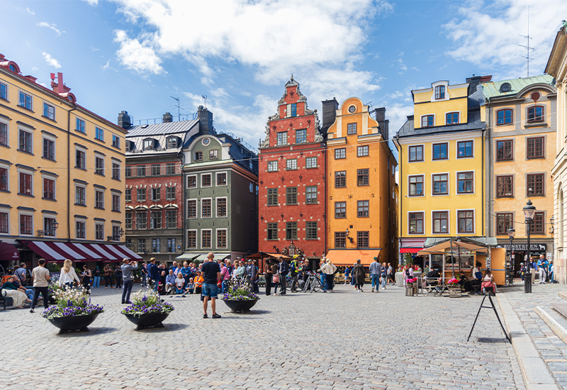Scenic view of Gamla Stan, Stockholm