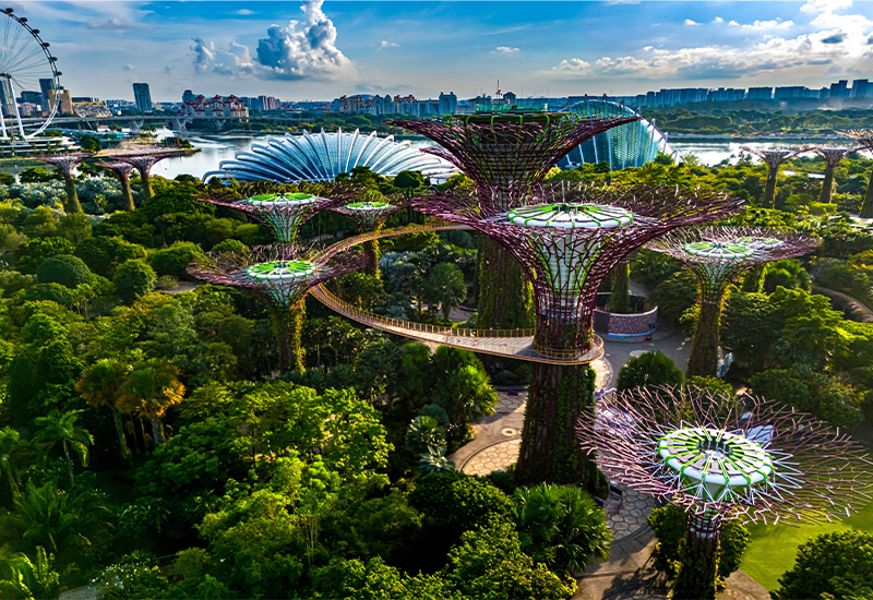 Scenic view of Gardens by the Bay