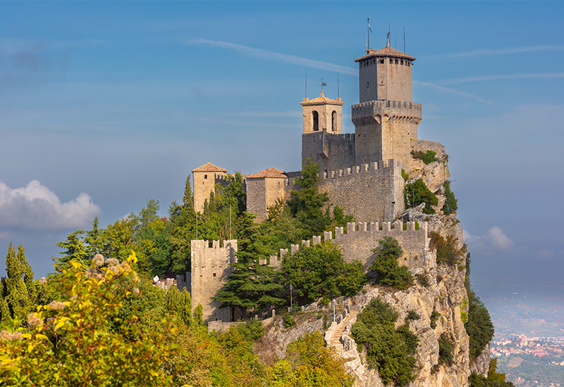Scenic view of Guaita Tower