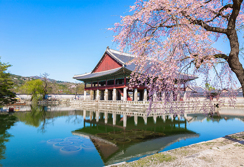 Scenic view of Gyeongbokgung Palace