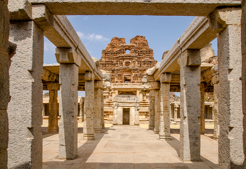 Scenic view of Hampi