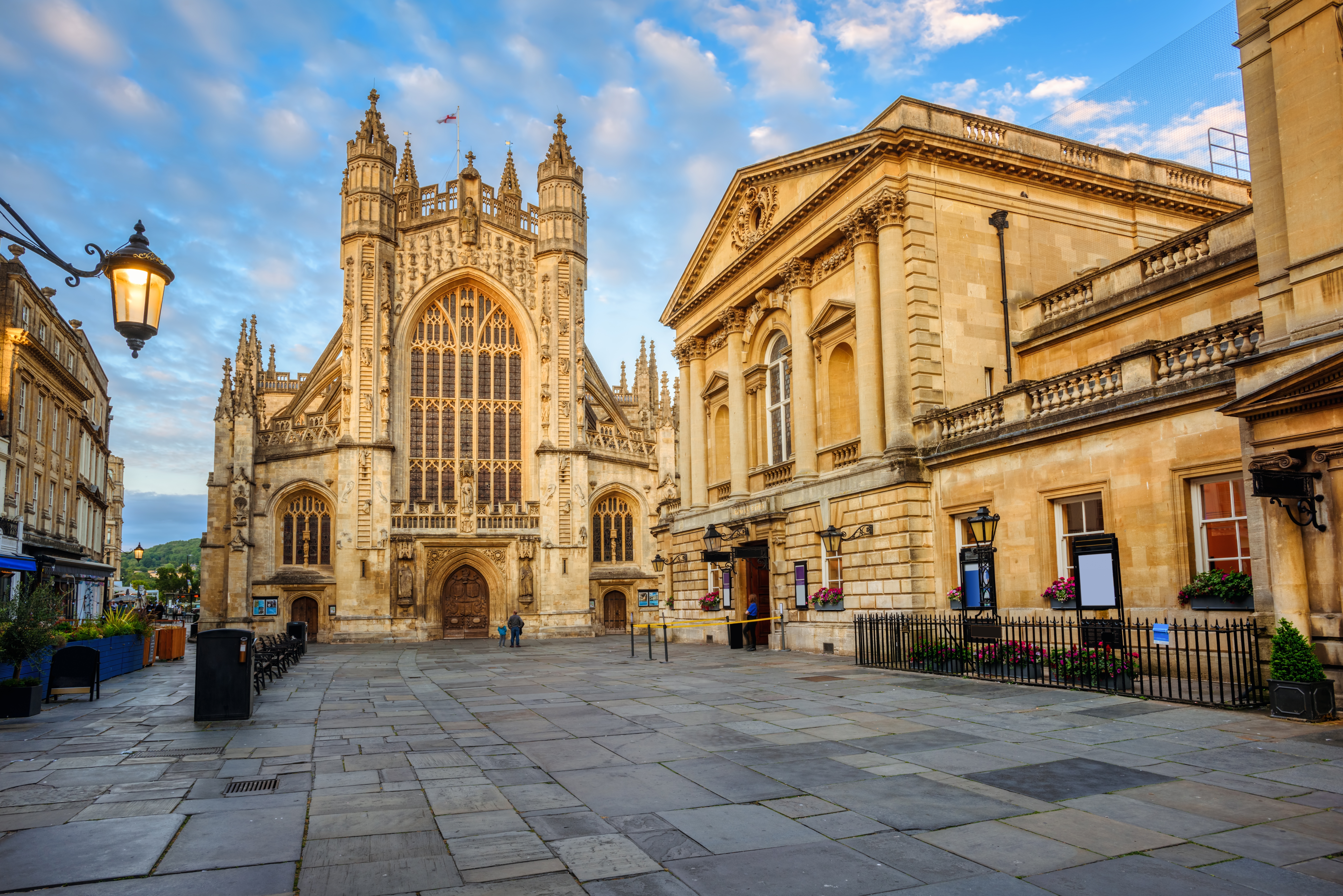 Scenic view of historic Bath Abbey Scenic view of historic Bath Abbey