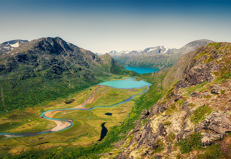 Scenic view of Jotunheimen National Park Scenic view of Jotunheimen National Park