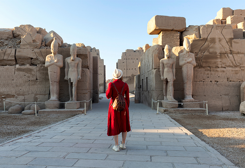 Scenic view of Karnak Temple Scenic view of Karnak Temple