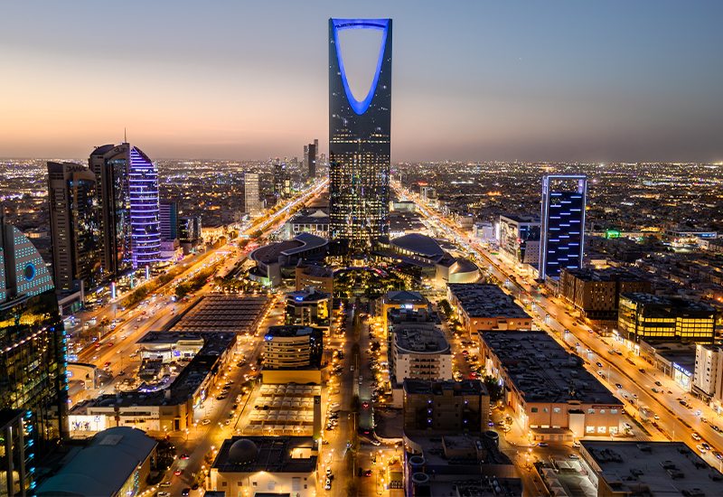 Scenic view of the Kingdom Centre Tower, Riyadh