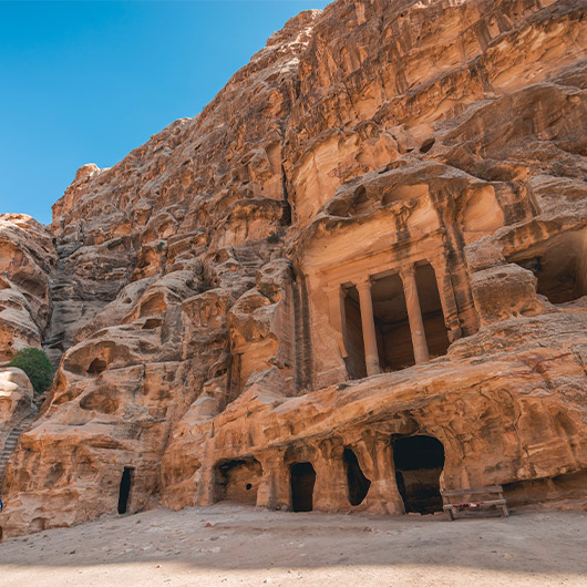 Scenic view of Little Petra