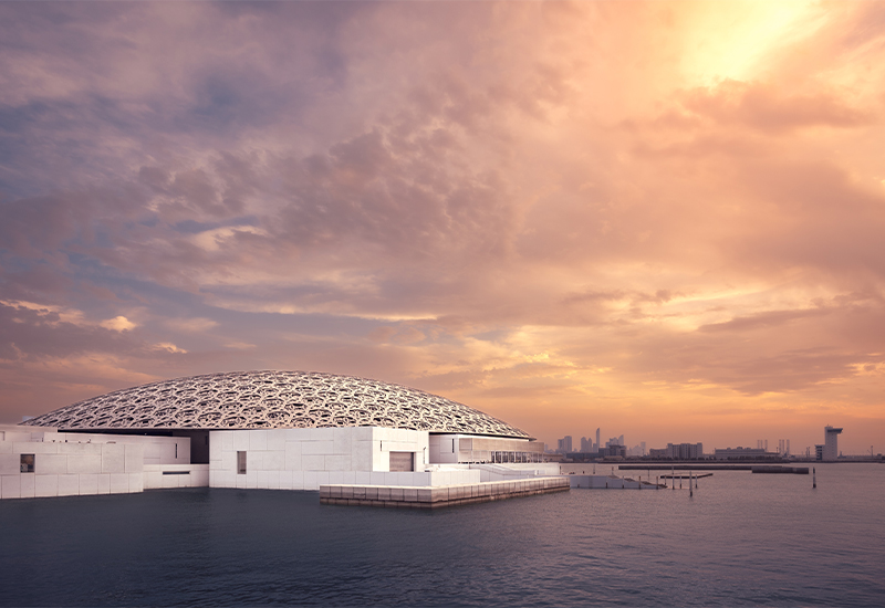 Scenic view of the Louvre Abu Dhabi