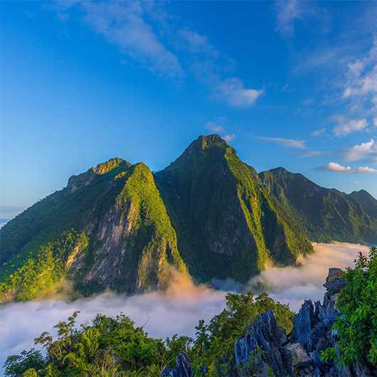 Scenic view of Nong Khiaw