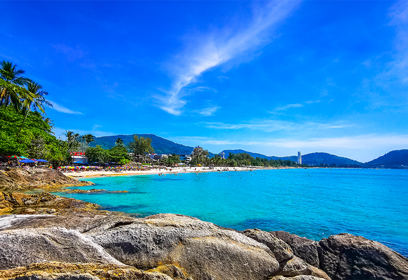 Scenic view of a Phuket beach Scenic view of a Phuket beach