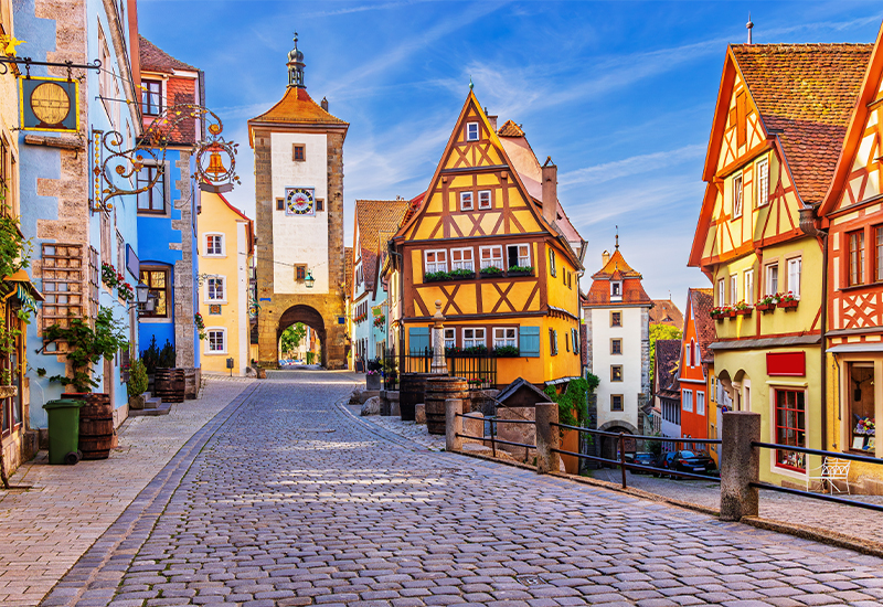 Scenic view of Rothenburg ob der Tauber Scenic view of Rothenburg ob der Tauber